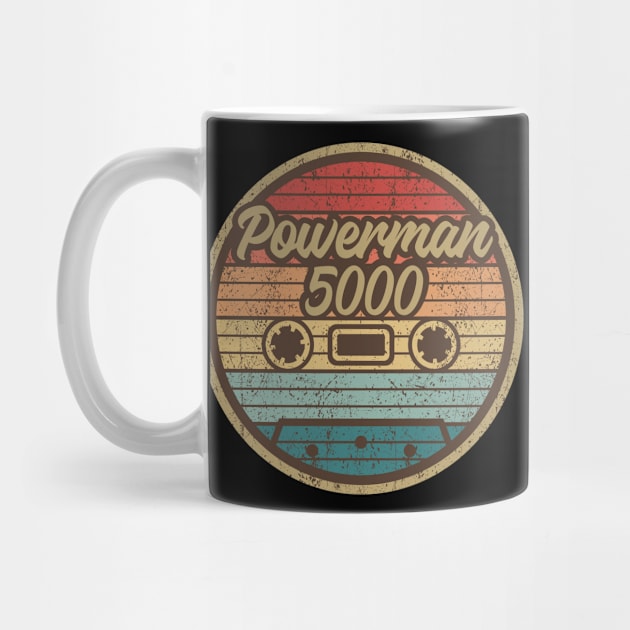 powerman 5000 cassette retro circle by penciltimes